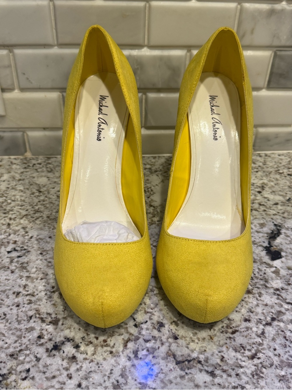 Yellow Women's Stiletto Pumps -